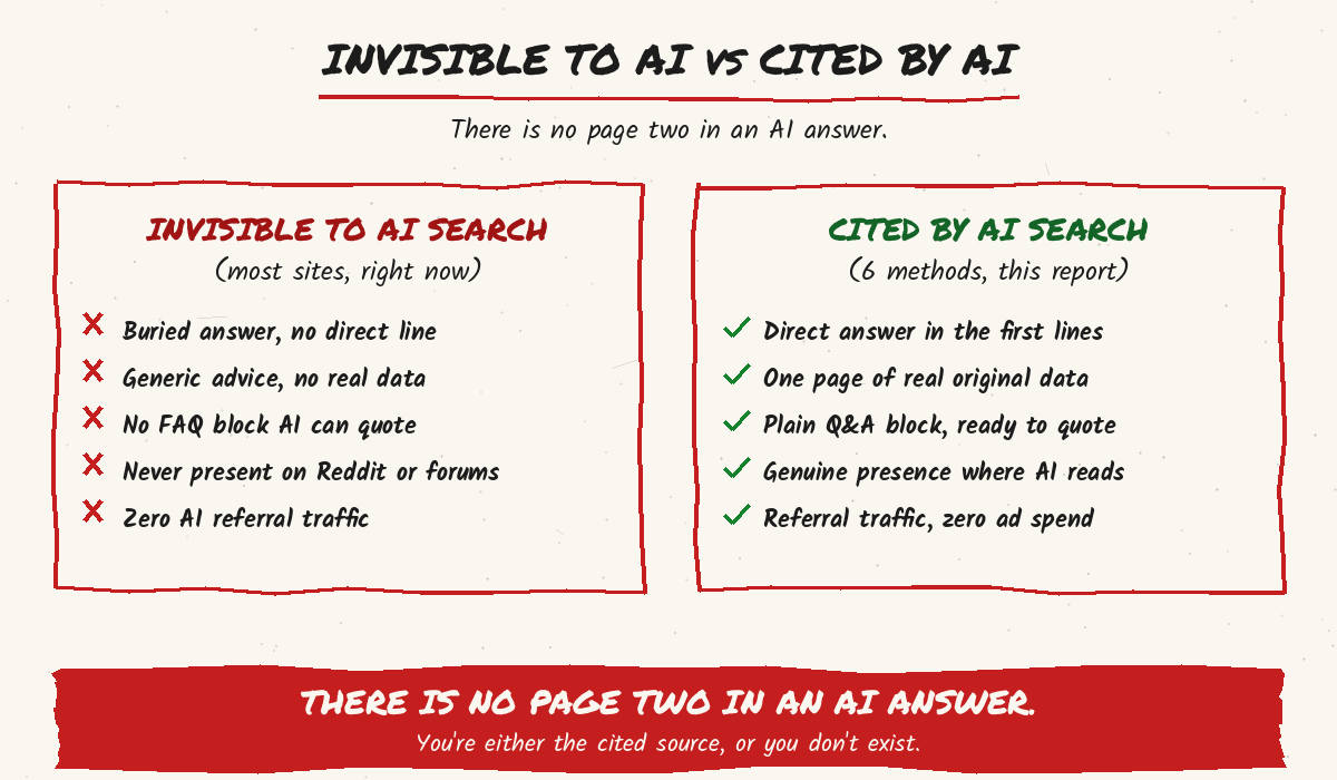 AI search traffic graphic